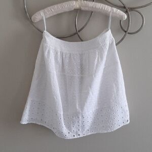 NWT Francesca's Collections white eyelet skirt